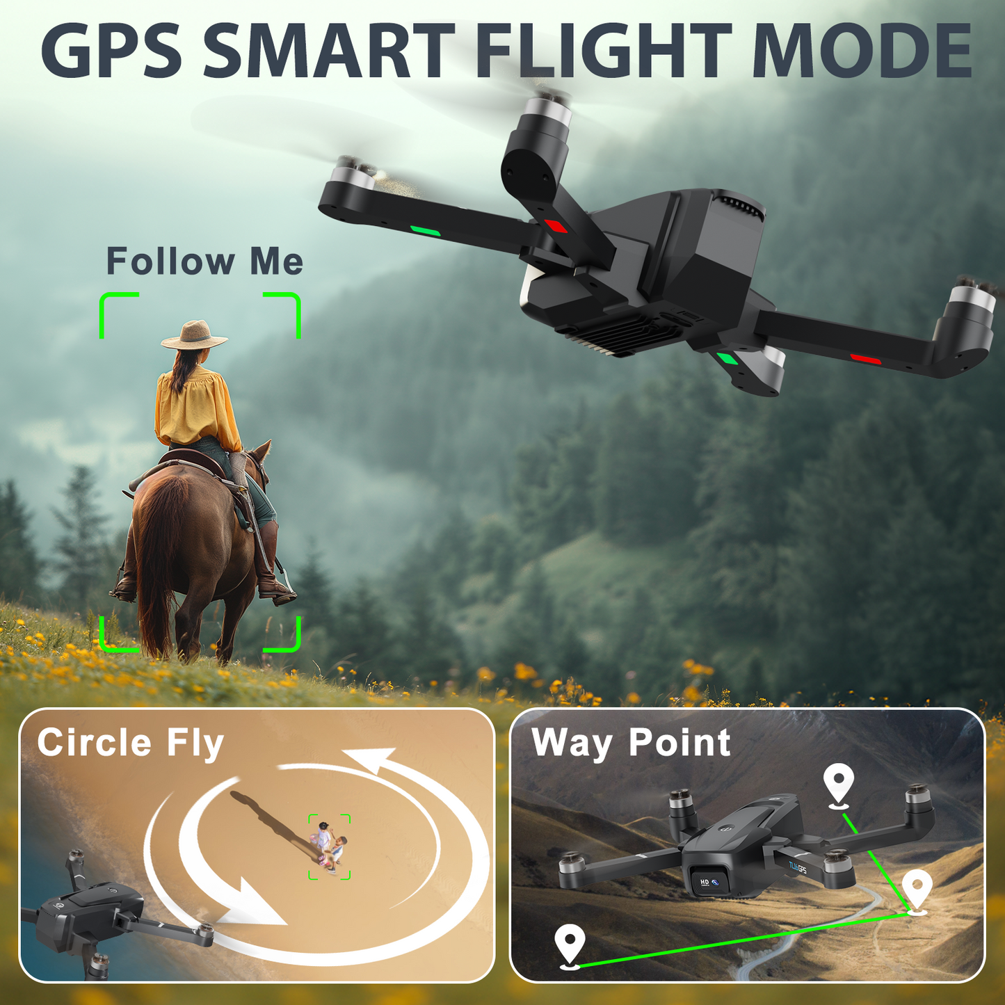 TL16 GPS 4K Drone: Foldable, Brushless, Lightweight (Under 249g) – Ideal for Adults & Beginners